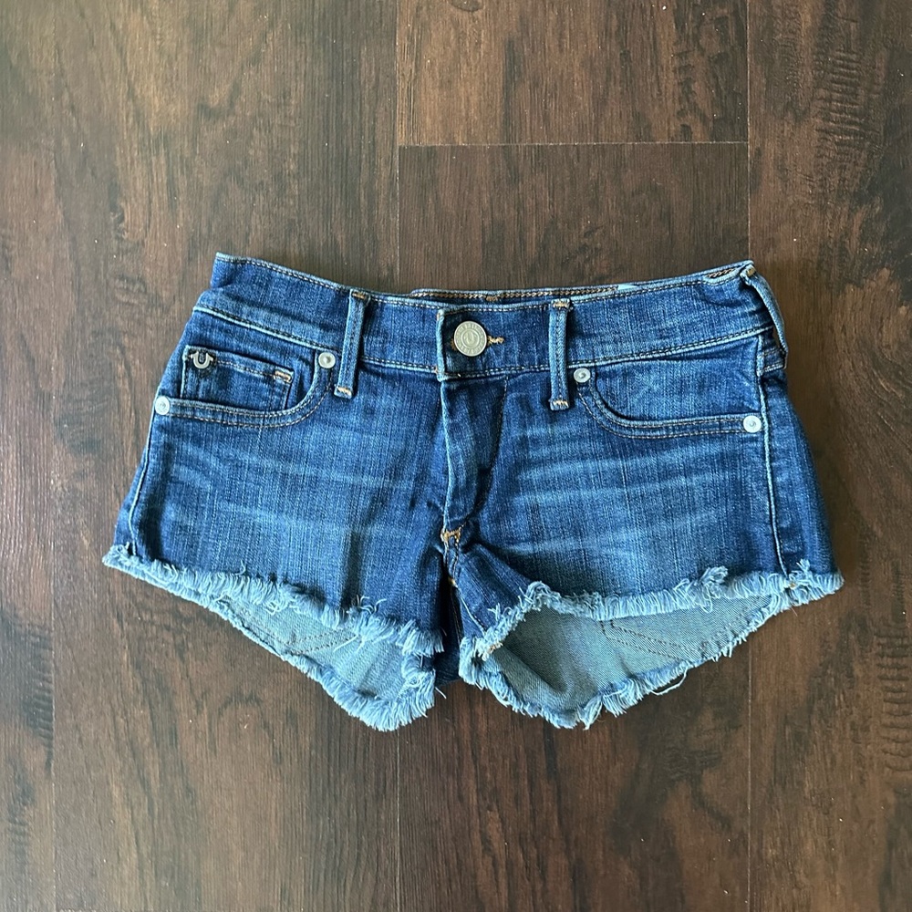 True Religion Size 24 Denim Shorts